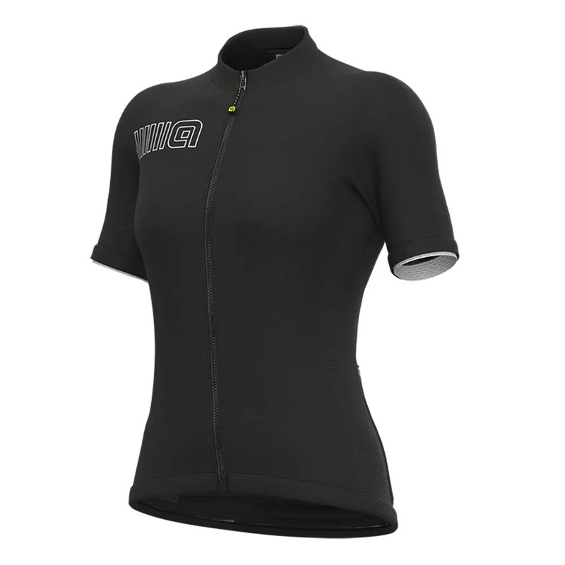 Ale Clothing Colour Block Pragma Ladies Short Sleeves Cycle Jersey Black