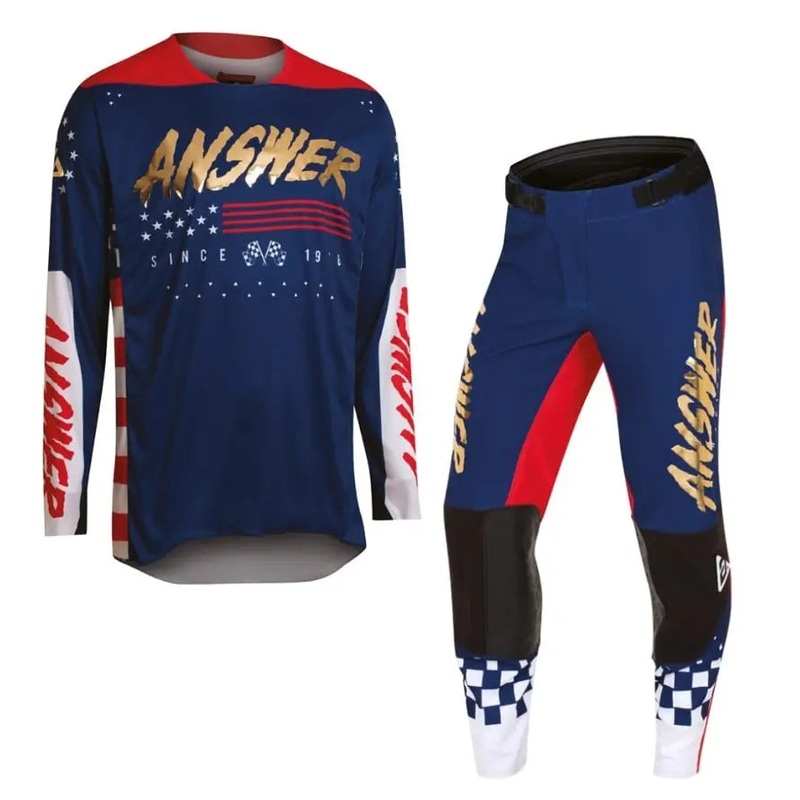 Answer Racing Elite Proline Motocross Pant & Jersey Kit Navy / Red