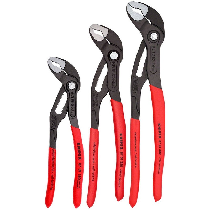 Knipex Cobra Pliers Set - 3 Piece 7" 10" 12"