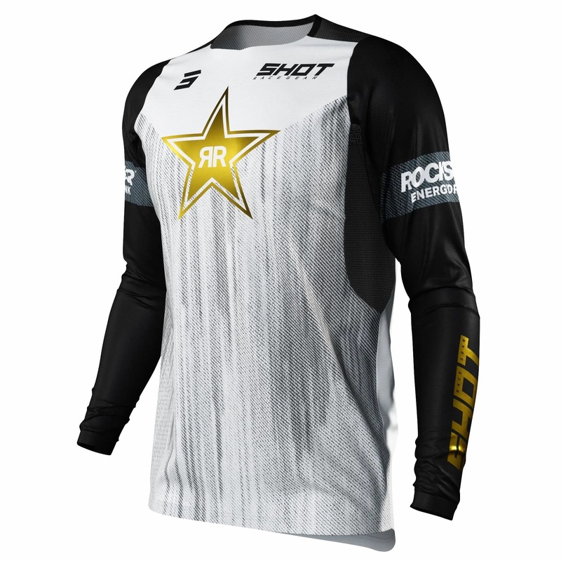 Shot Contact Jersey Rockstar Limited Edition White
