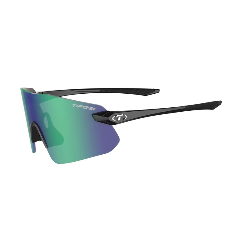 Tifosi Vogel SL Single Lens Cycle Sunglasses Gloss Black / Smoke Green