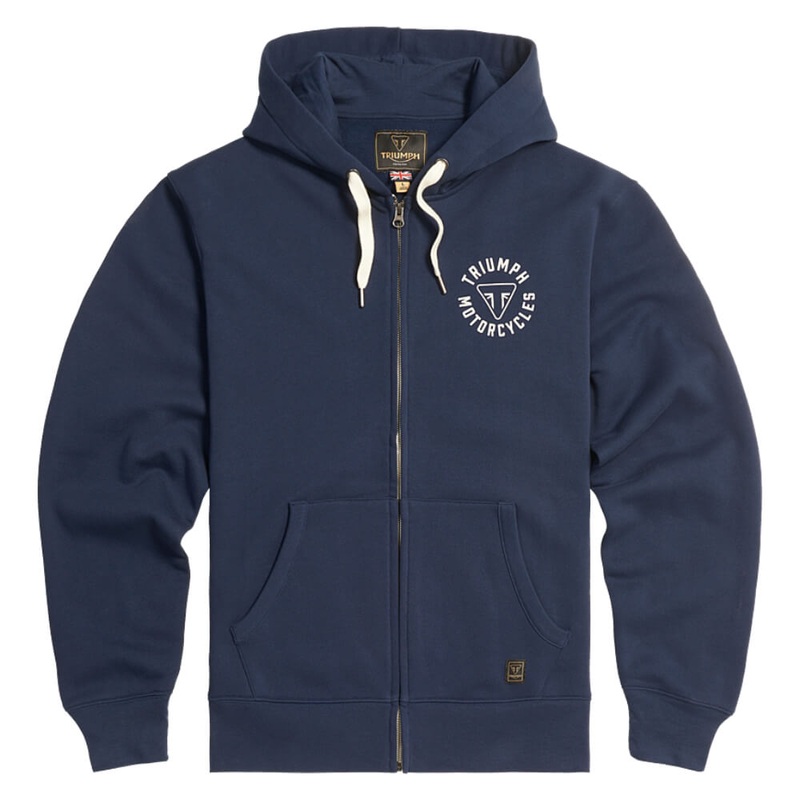 Digby Full Zip Hoodie Navy / Bone