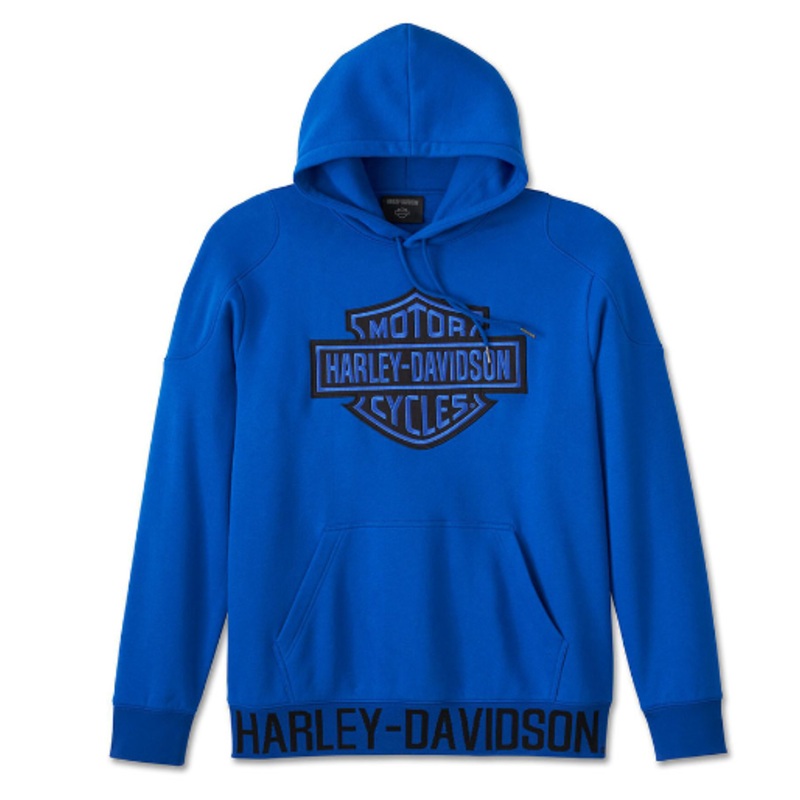 Genuine Harley-Davidson Mens Start Your Engines Blue Pullover Hoodie 96412-24VM