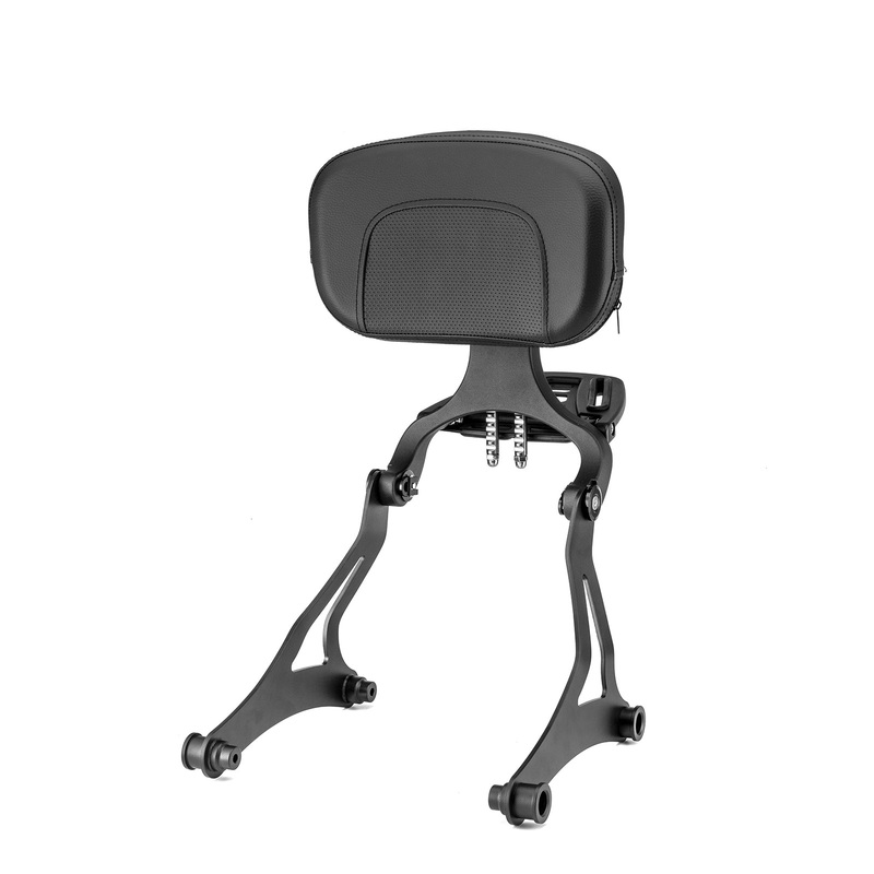 Indian Hard Saddlebag 2014-2025 Models Matte Black Multi-Purpose Adjustable Passenger Driver Backrest
