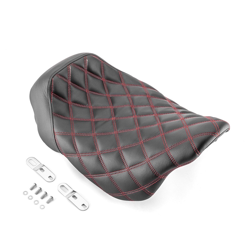 2008-2023 Harley Touring Road Glide Street Glide Road King Red Square Solo Rider Seat