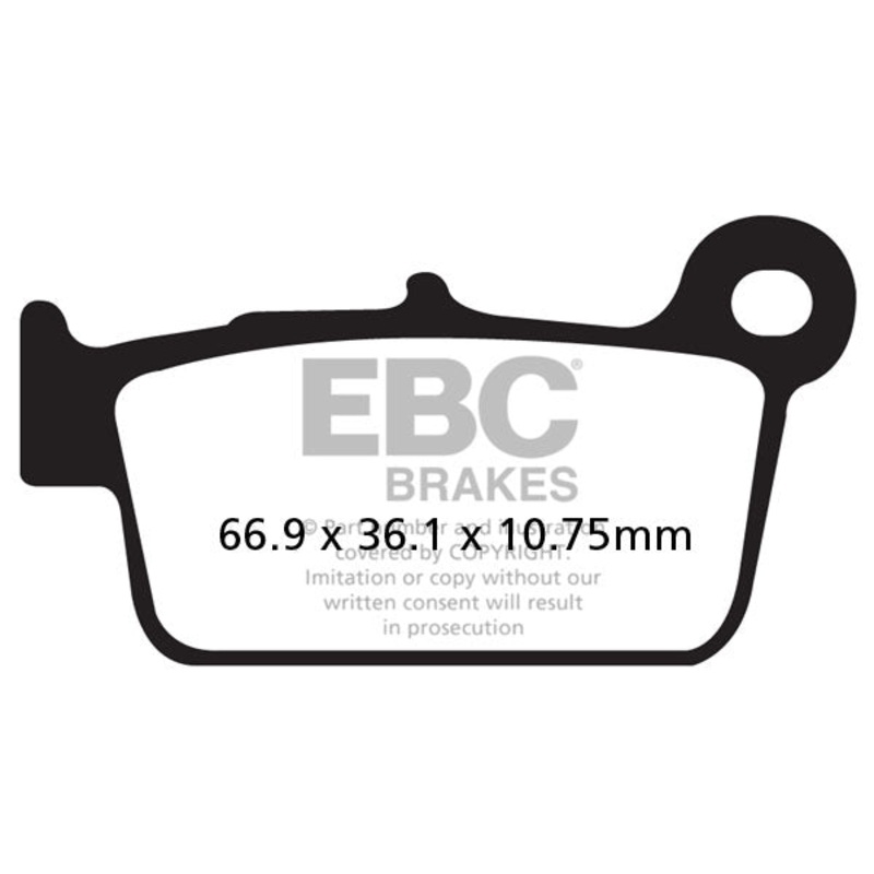 Brakes - MXS367 Motocross Race - EBC (Rear)