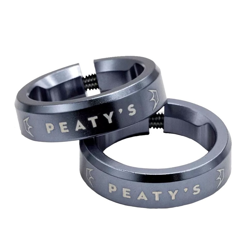 Peaty's Monarch Grip Lockrings - Pair - Slate