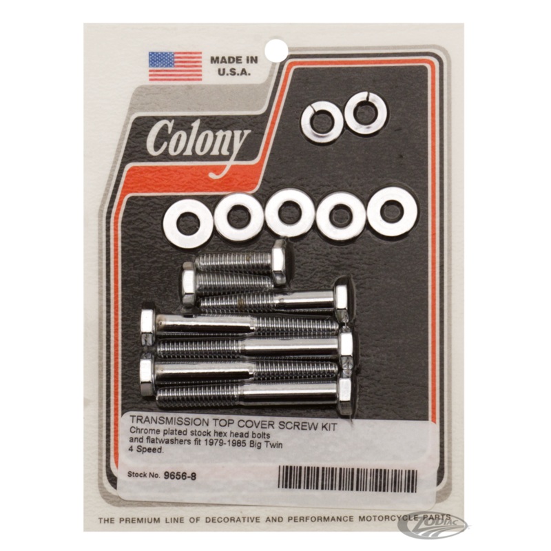 Transmission Top Cover Screw Kit for 4-speed Big Twin