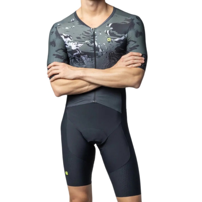 Ale Clothing Hive 2.0 R-EV1 Short Sleeves Cycle Skinsuit Grey