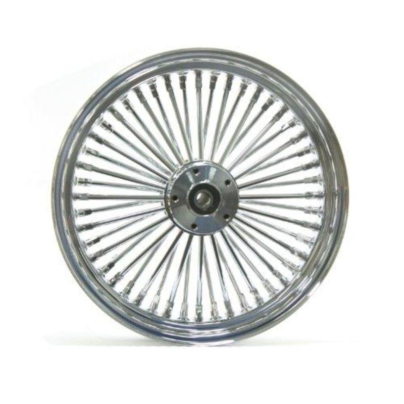 Harley Davidson King Spoke Fat Spoke Front Wheel Size; 21 x 3.5'' In Chrome