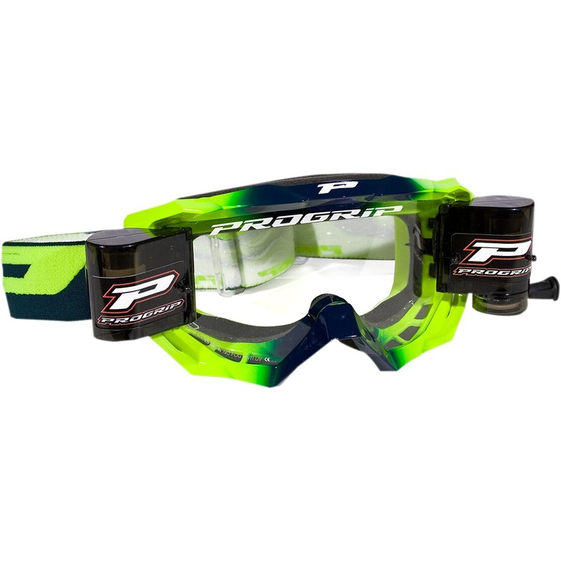 Pro Grip Venom Roll-Off Goggles Black / Fluo Yellow