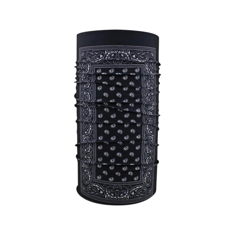 ZAN Headgear Motley Polyester Series Tube Black Paisley