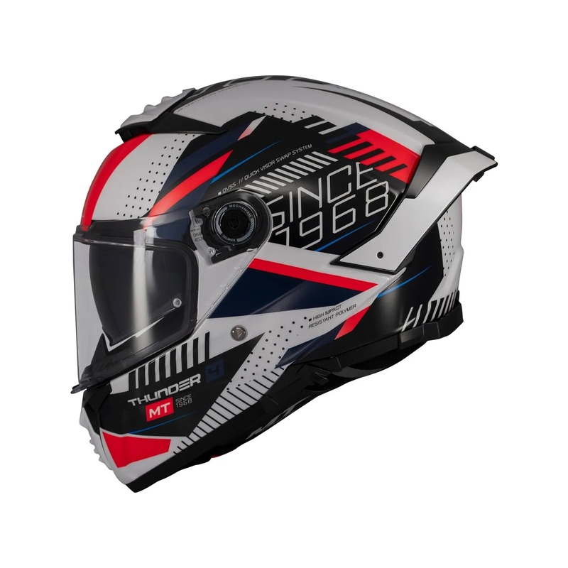 MT Helmets Thunder 4 SV Lumin A7 Gloss White / Blue / Red