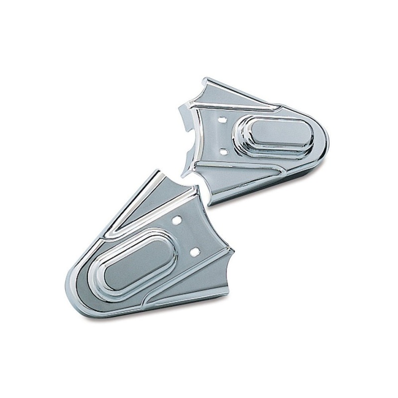 Rear Phantom Axle Covers - Chrome. Fits Softail 1986-2007.