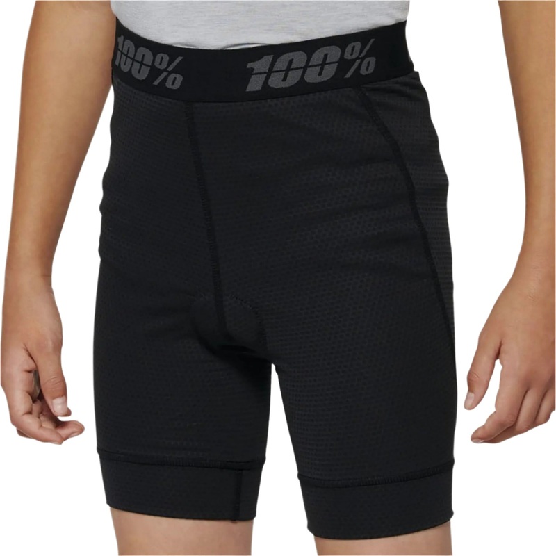 100% Ridecamp Youth Cycle Shorts With Liner Black