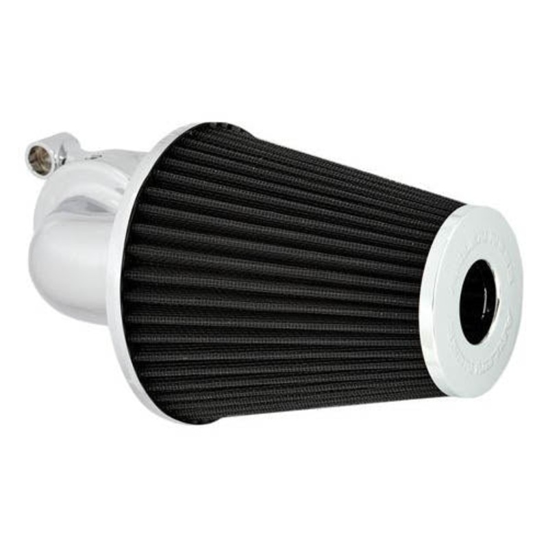 90deg Monster Sucker Air Cleaner- Chrome :Touring '17up & S/Tail '18up.
