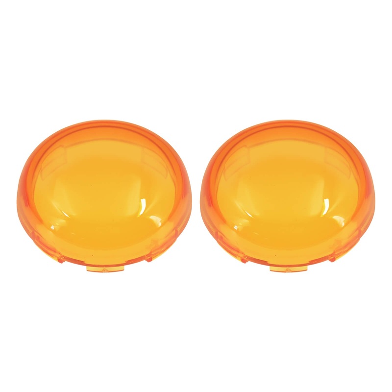 Bullet Turn Signal Light Lens Cover Fit Harley Sportster Touring Softail Dyna 2 Pcs | Mactions