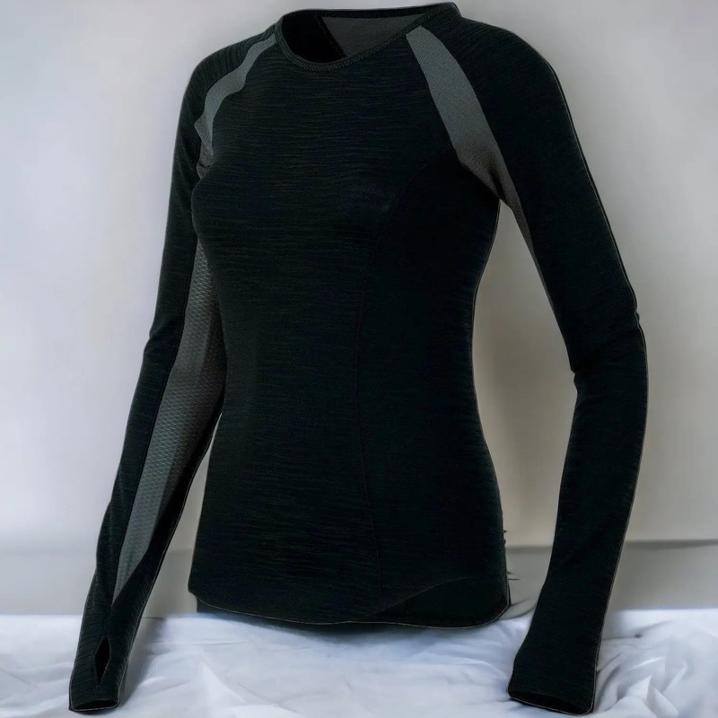 Pearl Izumi Ladies Flash Long Sleeves Jersey Black / Grey