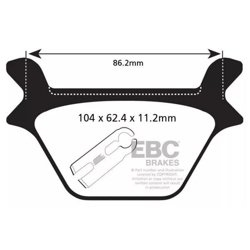 Brakes - FA200HH Fully Sintered  - EBC (Rear)