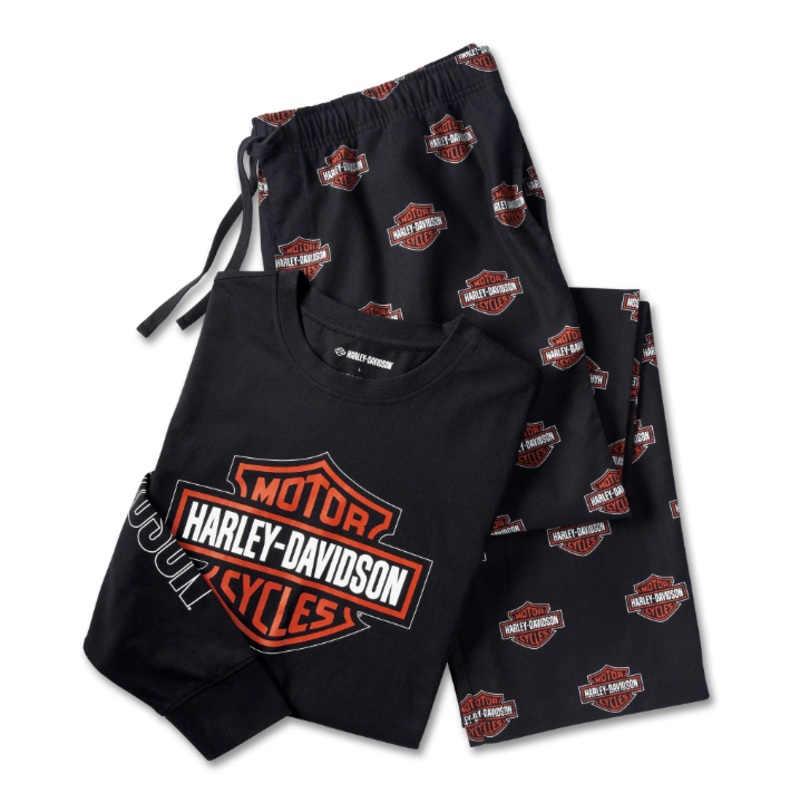 Genuine Harley-Davidson Men's Men's Bar & Shield Long Sleeve Pajama Set 96115-25VM