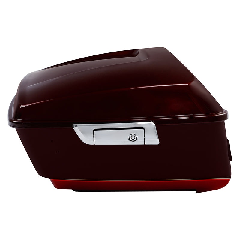 HR3 Mysterious Red Sunglo/ Velocity Red Sunglo 2016RGU King Size Tour Pack Luggage with Speaker Cut Outs For 14-24 Harley Touring