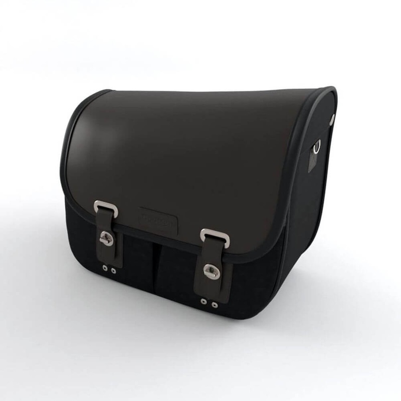 Waxed Cotton Pannier RHS Black A9518292