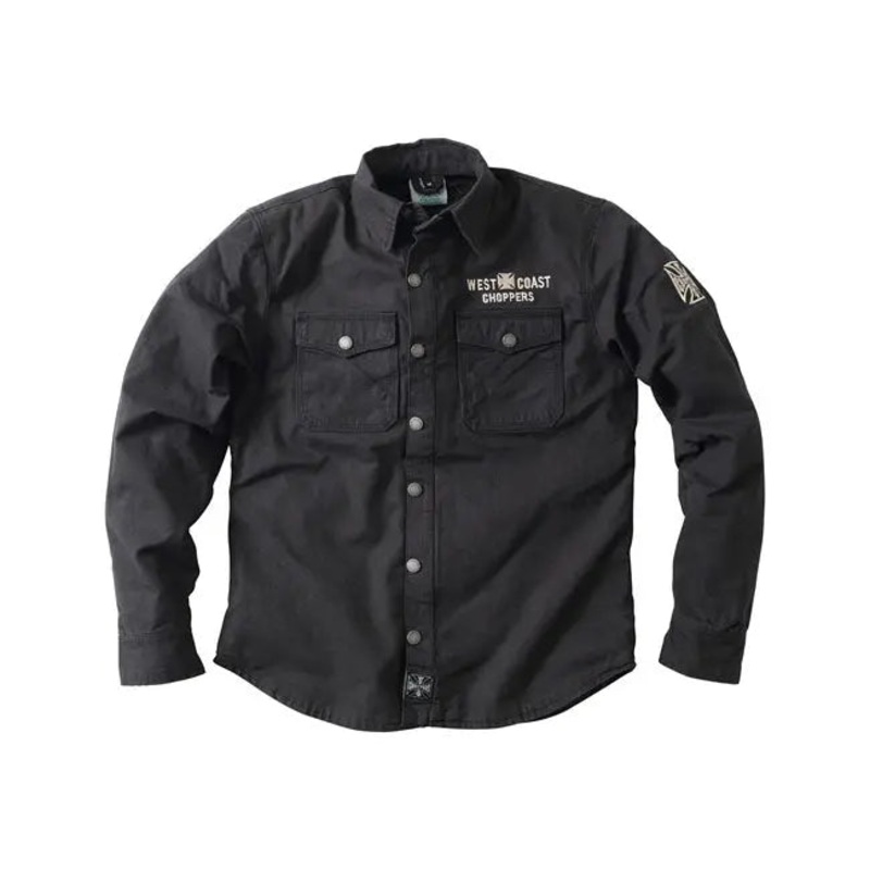 West Coast Choppers Forged Riding Shirt Black