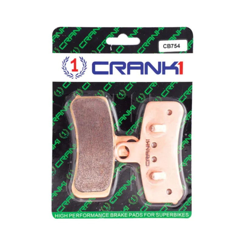 BRAKE PADS FRONT HARLEY DAVIDSON DYNA FAT BOB(2 SETS), 2008 TO 2017- CB754  CRANK1 Sintered Brake Pad