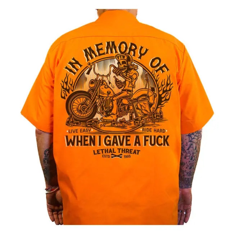 Lethal Threat In Memory Work Shirt Orange