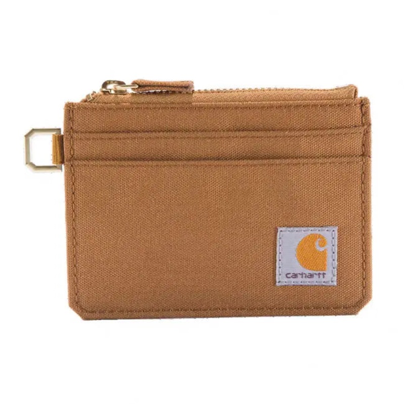 Carhartt Zippered Card Keeper Wallet Carhartt Brown