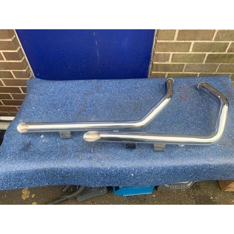 Exhaust sportster bobber fit Harley Davidson Evo drag pipes XL883 XL1200 04-07