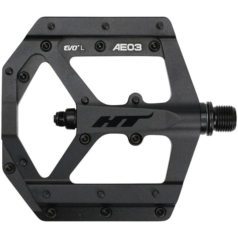 HT Components AE03(EVO+) Pedals - Platform Aluminum 9/16" Stealth Black