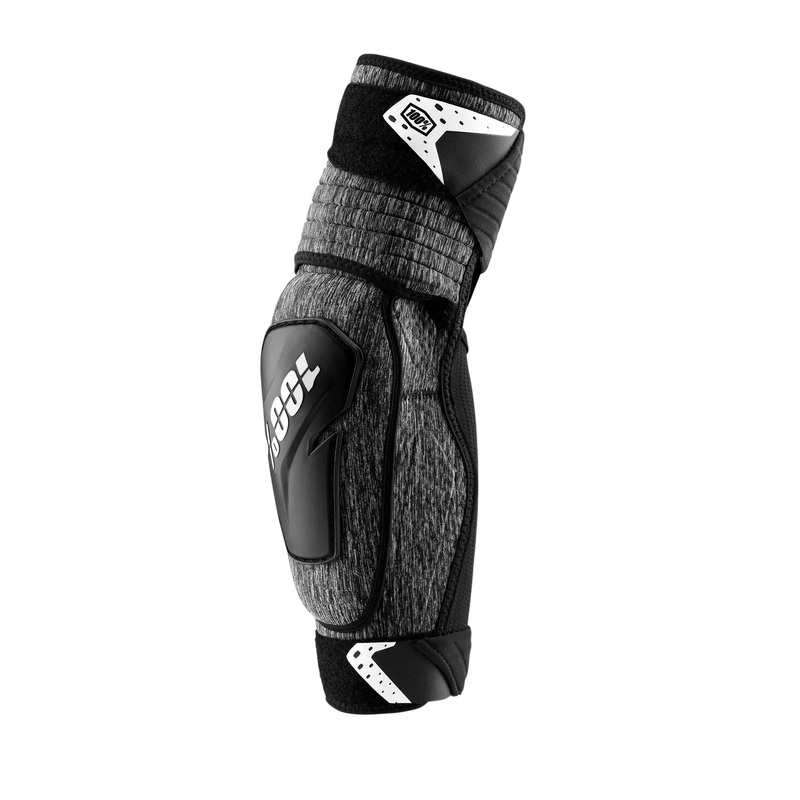 100% Fortis Elbow Guards Grey Heather / Black