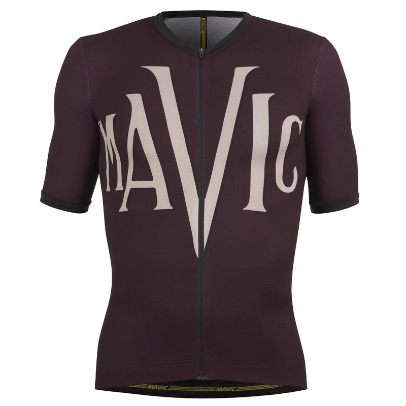 Mavic Heritage Short Sleeves Cycle Jersey Aubergine