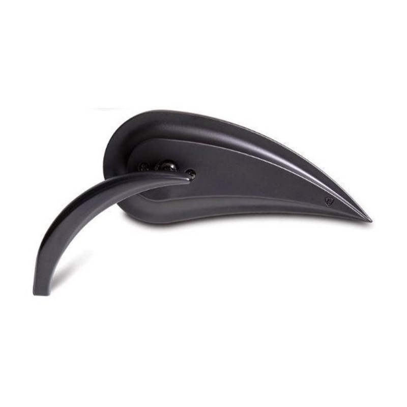 Arlen Ness - Rad III Teardrop Mirror with Diecast Stem Black (LHS)