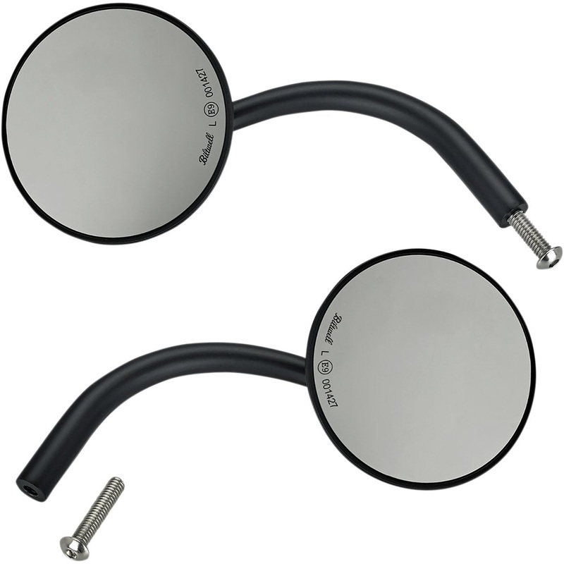 Biltwell Utility Mirrors Round for Perch- Black