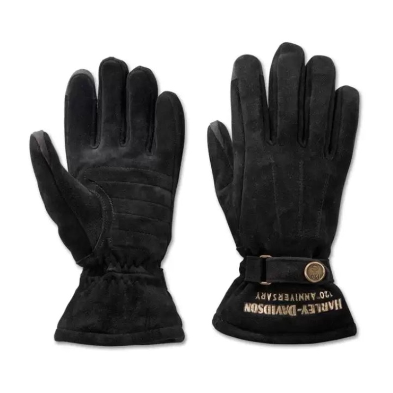 Genuine Harley-Davidson Women's 120th Anniversary Wistful Leather Gloves 97216-23VW