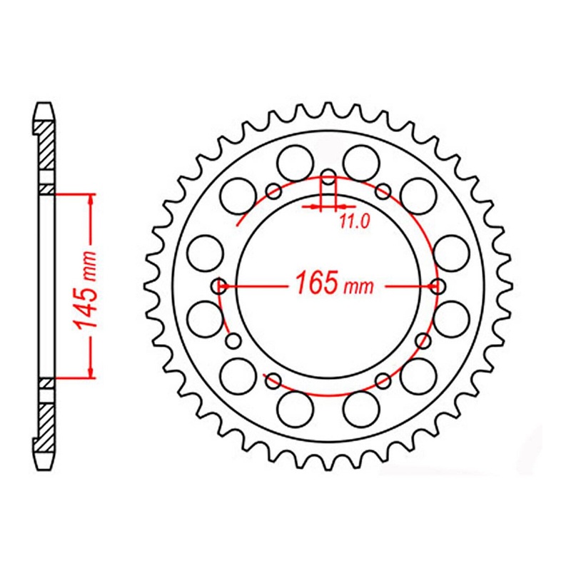 MTX 298 Steel Rear Sprocket #530