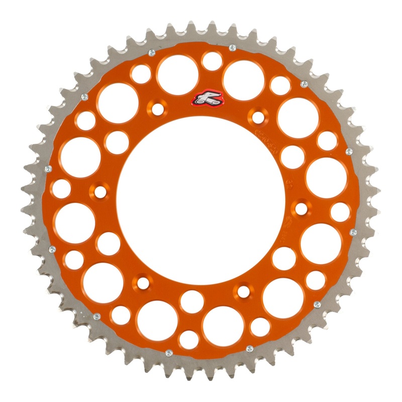 Renthal Sprocket Twinring Orange 52T Bi-Metal Grooved