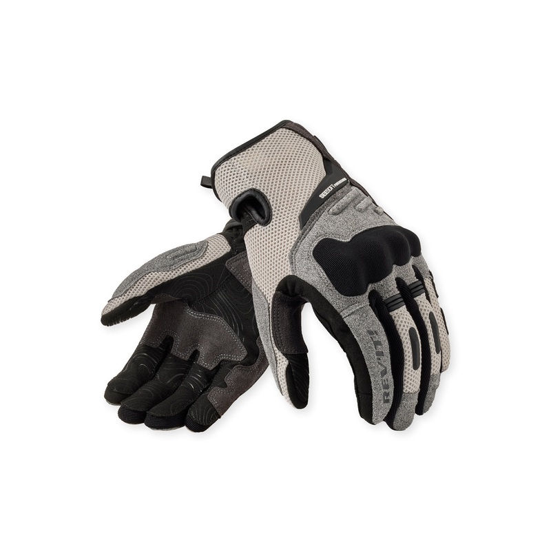 Revit Cavern Textile Gloves Light Grey / Black