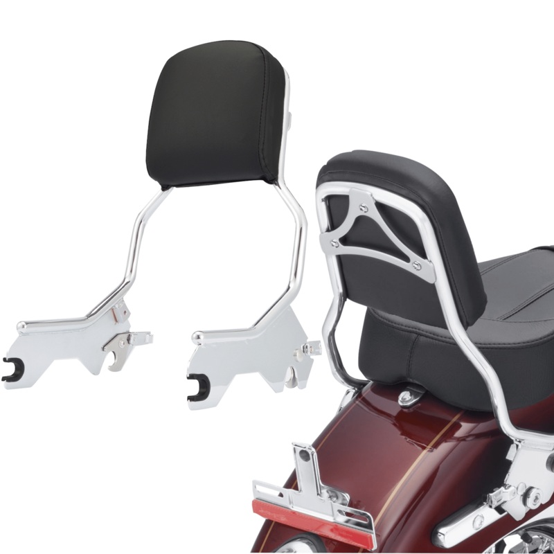 2018-2025 Harley Softail Deluxe Street Bob Upright Backrest Sissy Bar Luggage Rack Docking Kit