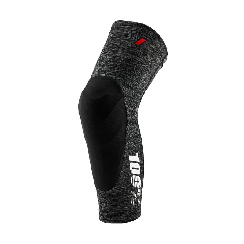 100% Teratec Knee Guards Grey Heather / Black