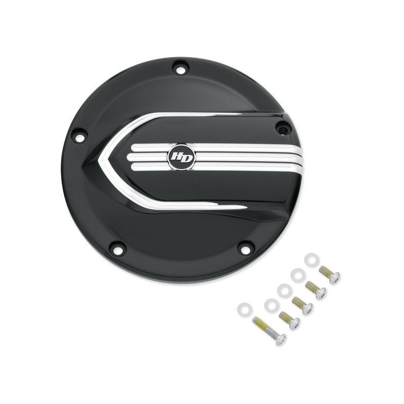 Harley Davidson 25700704 Defiance Derby Cover KIT,CVR/SLG,CLUTCH,BLK,MACH'D