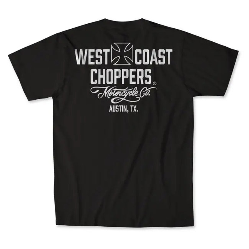 West Coast Choppers Motorcycle T-Shirt Black / White