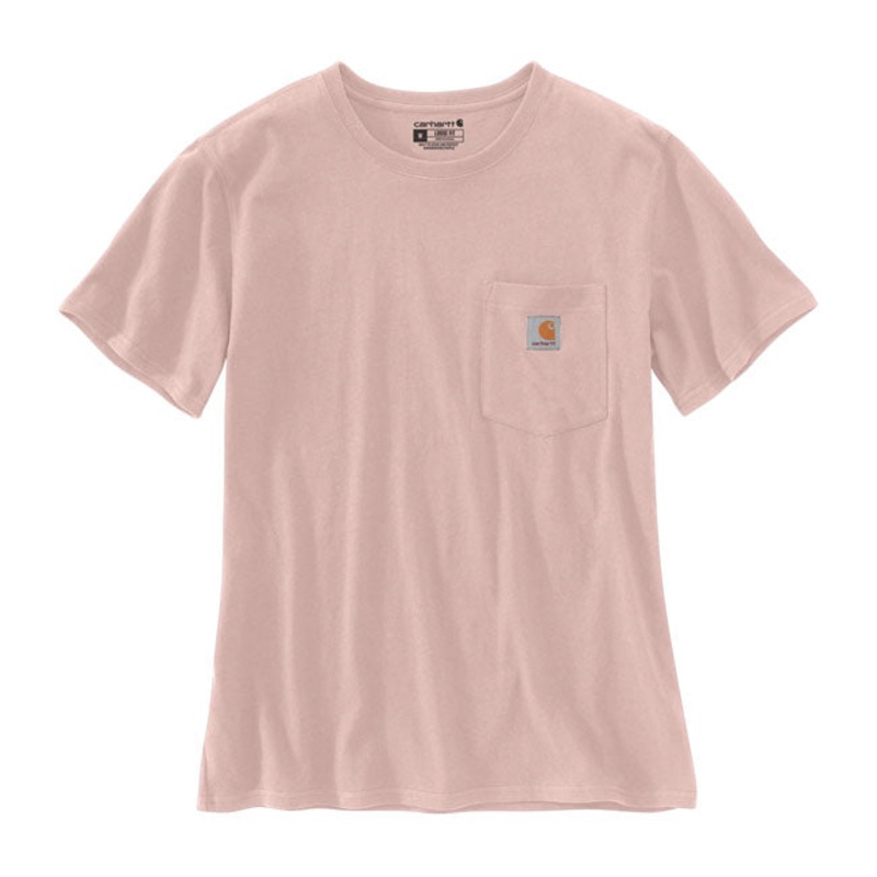 Carhartt Pocket Ladies T-Shirt Ash Rose