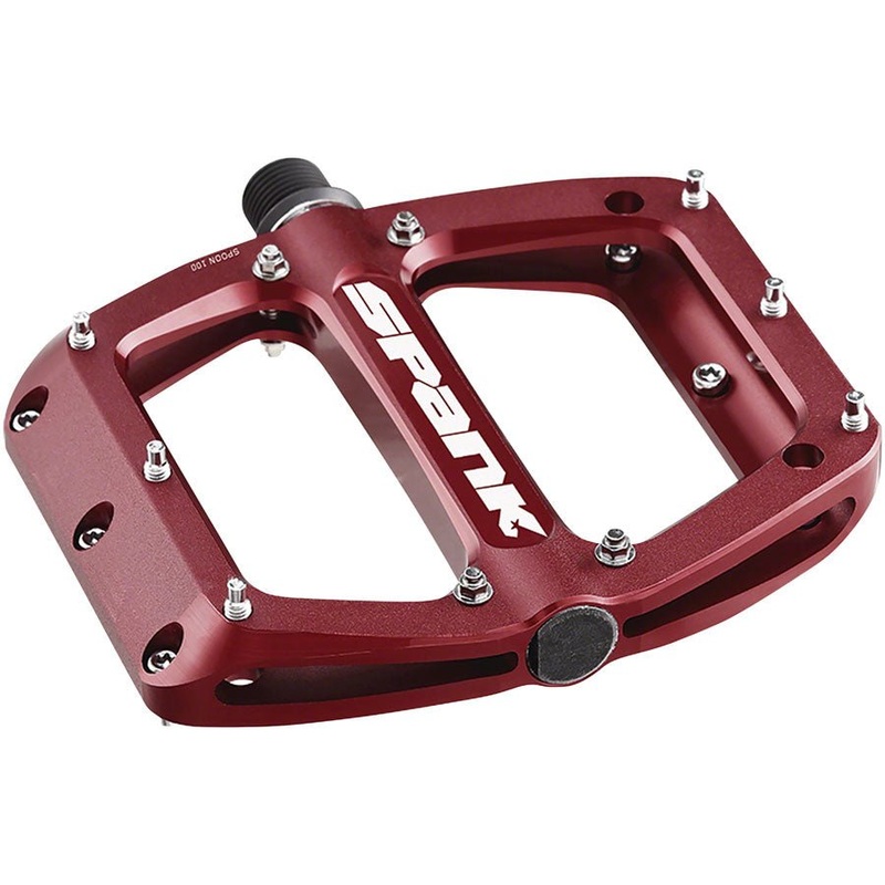 Spank Spoon 100 Platform Pedals - Aluminum - Red