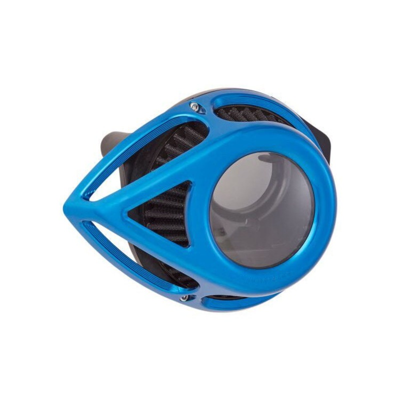 Tear Sucker Clear Air Cleaner Kit - Blue. Fits Touring 2017up & Softail 2018up.