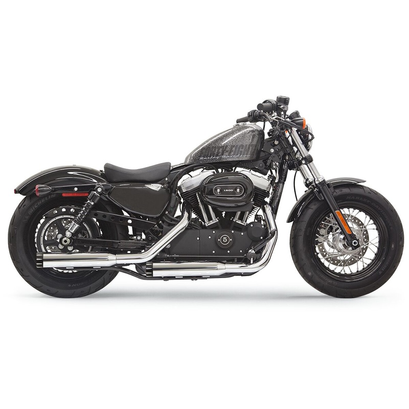 3" Series Slash Slip-on Muffler, Chrome - 14-17 Sportster