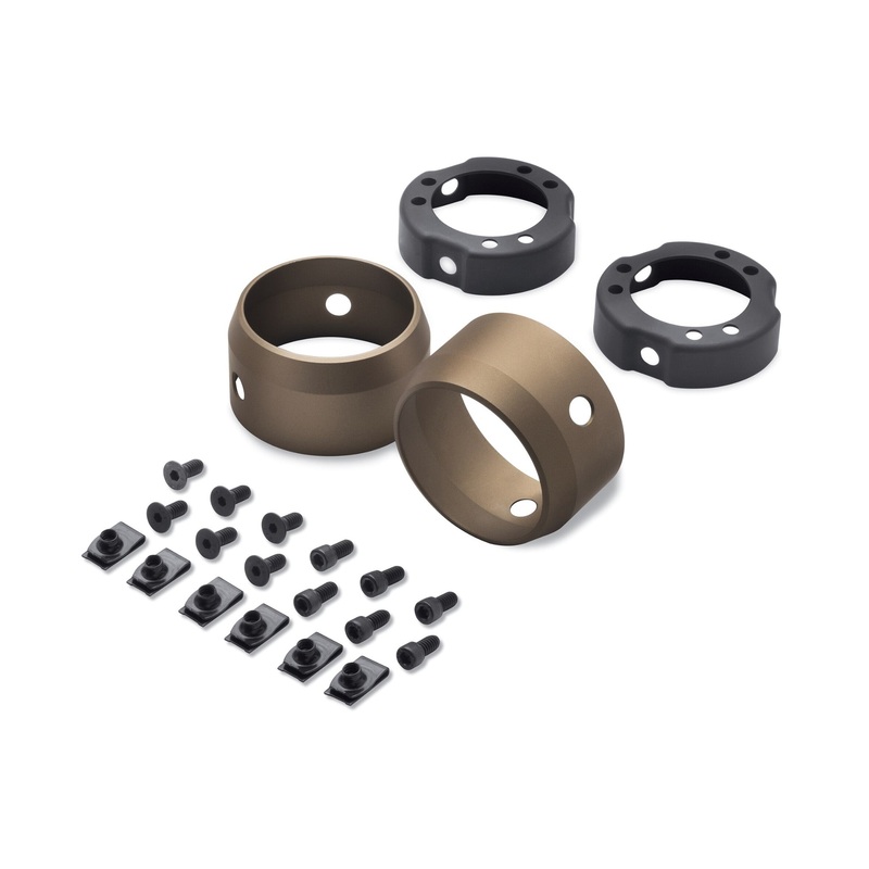 Harley Davidson 65100107 Bronze 3.25 in. End Caps KIT,MUF ENDCAP/OUT FNSHR,SE