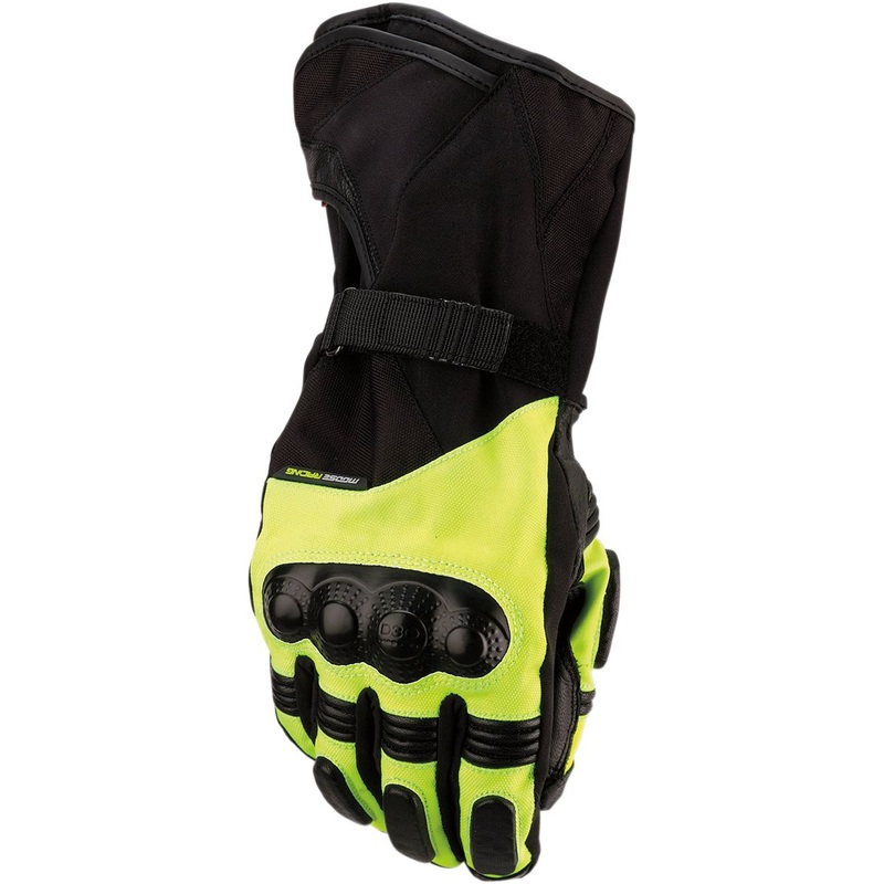 Moose Racing S19 ADV1 Long Textile Gloves Black / Hi-Viz